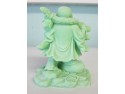 Lucky Glowing Green Chinese Buddha