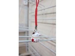 Lucky Cat Bag Charm Red Fish