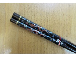 Swirly Black Dragon chopsticks