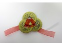 Three Lucky 'Antique' Brass Style Chinese Coins tied with Red Ribbon