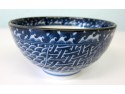 Set of Five Japanese Blue and White Rice Bowls